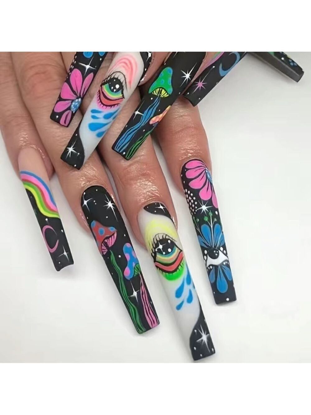 Trippy Chic - Nail Junkie - full artificial nail set